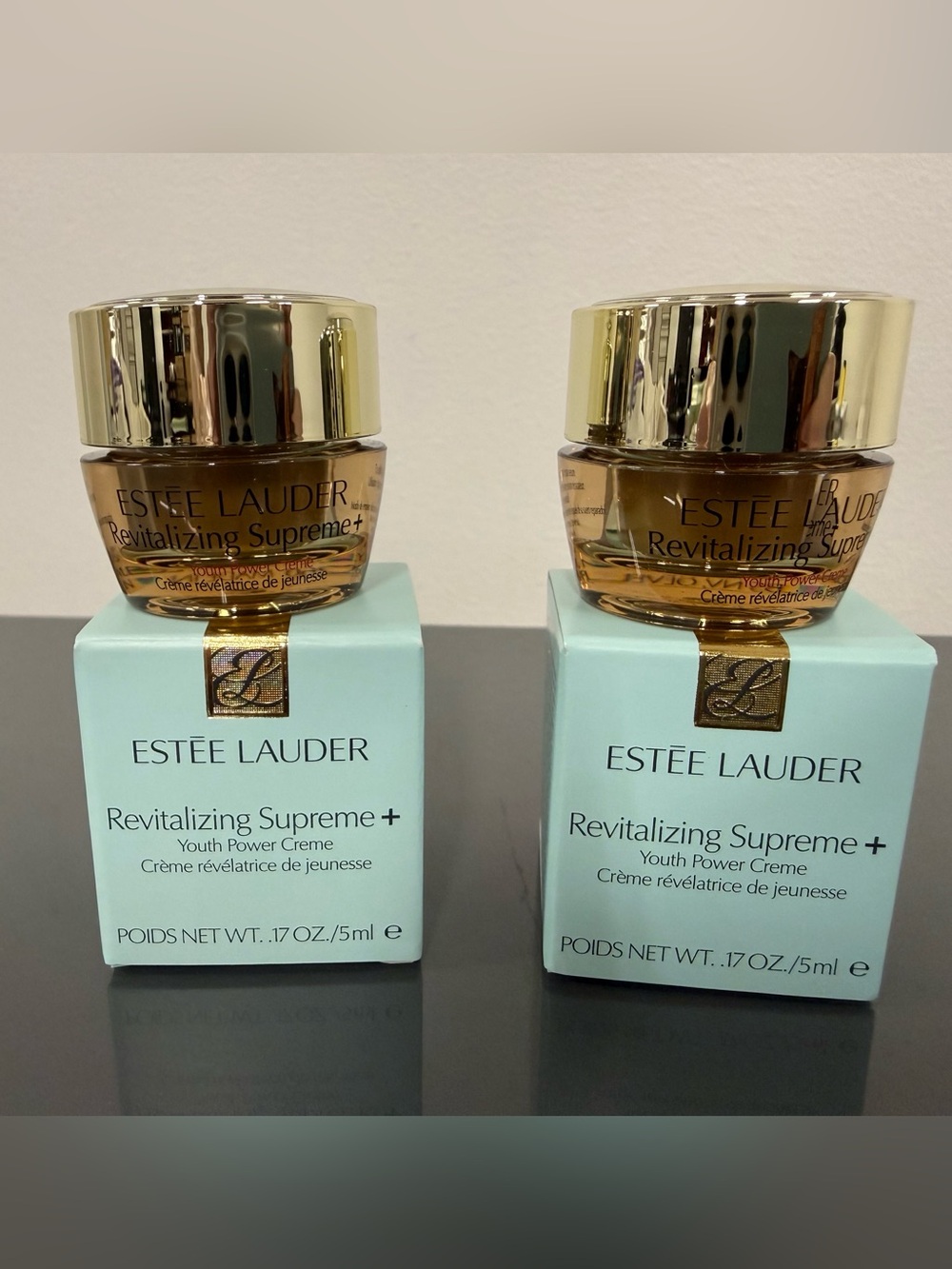Estee Lauder Revitalizing Supreme+ Youth Power Cream 2 x .17oz = .34oz